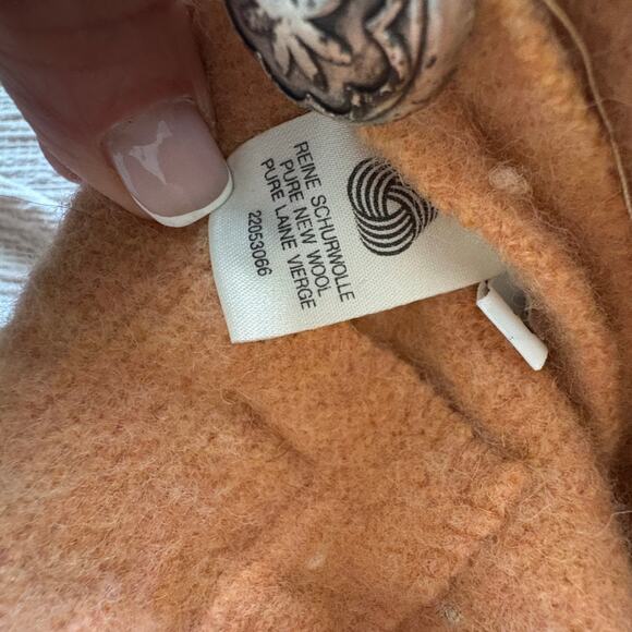 Vintage Wool LodenFrey München Blazer Peach Trimmed Alpine Jacket Scandi Girl - Picture 11 of 13